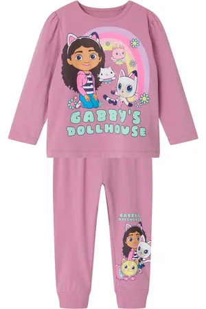 NAME IT NMFSABA GABBY LS NIGHTSET NOOS SKY Meisjes Nacht setje