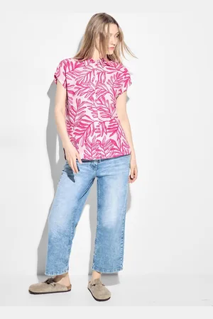 CECIL Linnen print blouse Dames Blouse -