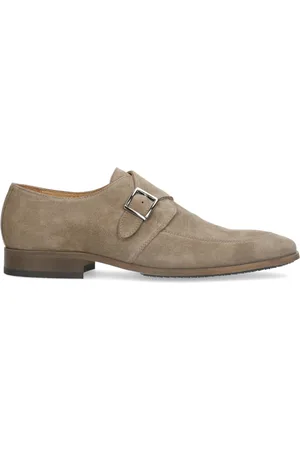 Manfield Heren - suède gespschoenen