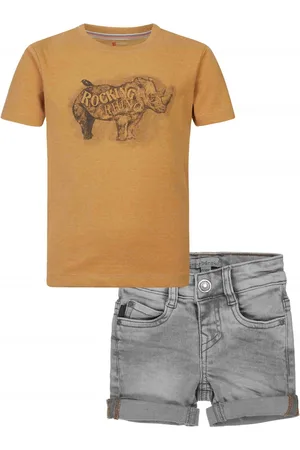 Noppies Dirkje - Kledingset - 2delig - Short - Shirt Ross Oker