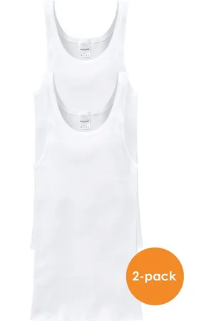 Schiesser Essentials singlets (2-pack) - Doppelribb