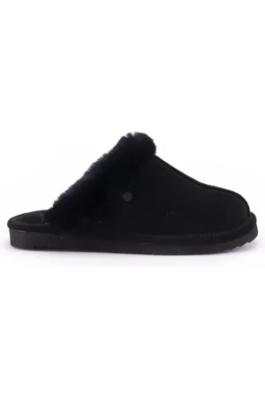Warmbat Lismore Suede Dames Pantoffels - Black
