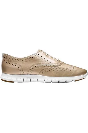 Cole Haan Zerogrand Wing Oxford Matte Gold Leather White-Schoenmaat 43,5