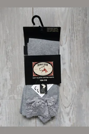 Bonnie Doon Capri lace legging maat 104/110 grey heather