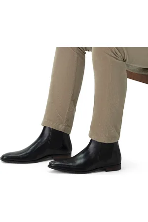 Van Lier Heren - Zwarte leren chelsea boots