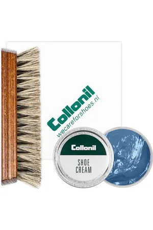 Merkloos Collonil | Schoenpoets set 3-delig | Shoe cream | Poetsdoek | Borstel | Licht