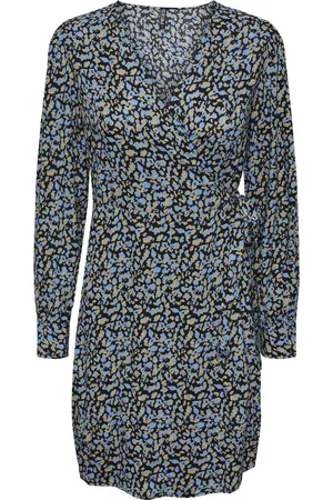 Pieces® PCNYA LS WRAP DRESS Dames Jurk