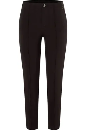 Mac • donkerbruine Anna Zip new pantalon • maat 36