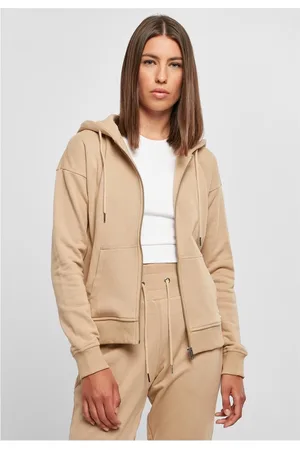 Urban classics Organic Terry Vest met capuchon - L
