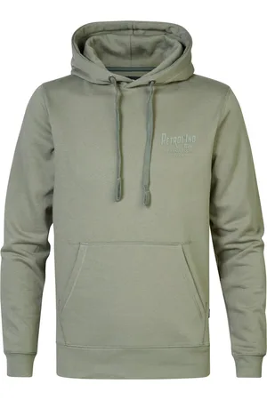 Petrol Industries Heren Logo Hoodie Ugashik - Groen