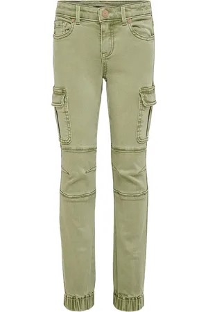 ONLY Kids Broek Kogmissouri Reg Cargo Pnt Noos 15221844 Oil Green Dames
