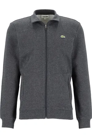 Lacoste Heren sweatvest - met rits - antraciet