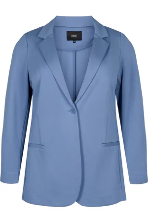 Zizzi JMADDIE LS BLAZER Dames Jas - Blue