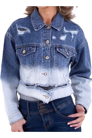 Merkloos Dilena fashion spijker jack raw used