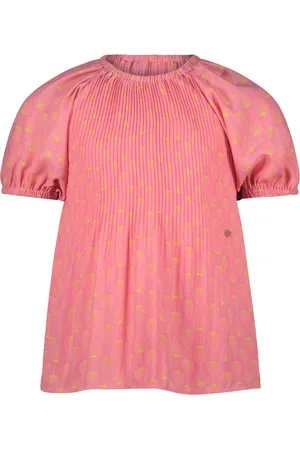 NoNo Meisjes blouse plissee - Tila - blossom