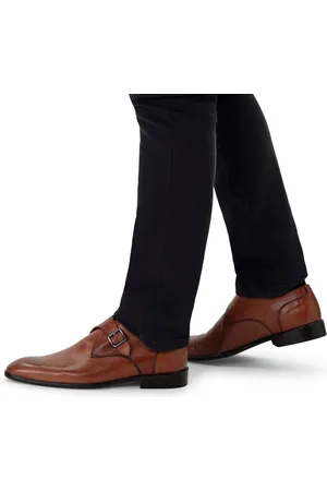 Manfield Heren - leren gespschoenen