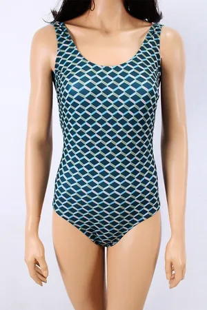 Merkloos Badpak- Zwempak- Fashion zwempak- Dames badmode 409-
