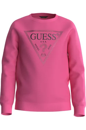 Guess Girls Logo Sweater Pink