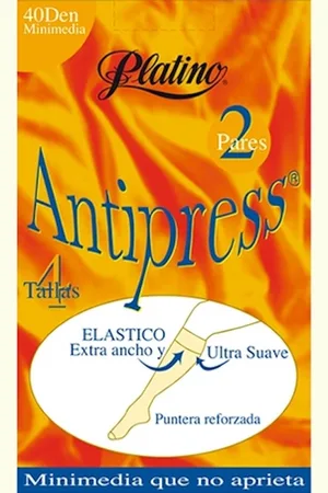 Platino Antipress 2 paar niet knellende panty kousjes 40 den maat 42/44