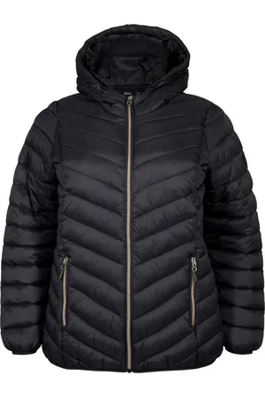 Zizzi CASALLY, L/S, JACKET Dames Jas - Black