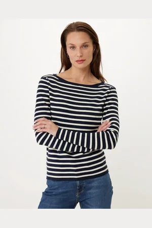 Mexx Striped Boatneck Knitted Pullover