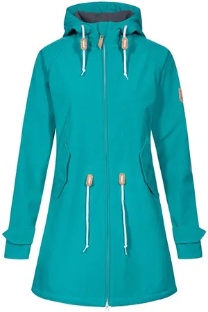 Derbe Regenjas Island Friese baltic melange blauw 36