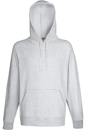 AWDis Fruit Of The Loom Heren Lichtgewicht Sweatshirt Met Capuchon / Hoodie (240 GSM)