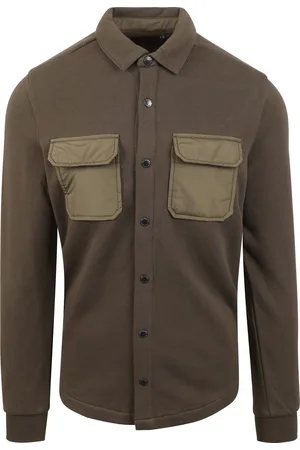 NZA NZA Overshirt Otakou Donkergroen