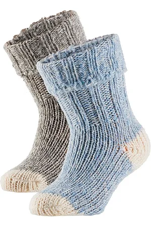 Apollo Baby huissokken Wol - 2-Pak - - 15/18 - Slofsokken baby - Baby sokjes - Warme sokken kind