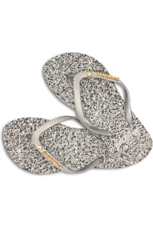 Beachy Feet Slippers - Silver Shimmer (maat 37/38)