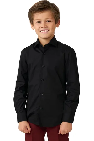 OppoSuits SHIRT LS Black Knight Boys - Kids Overhemd - Casual Shirt -