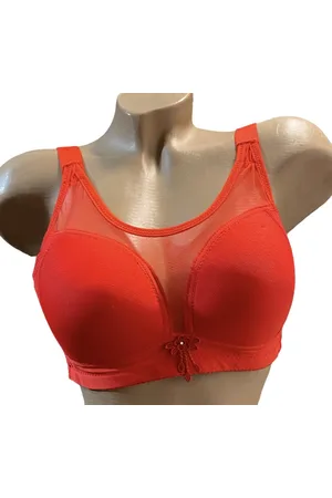 Merkloos Dames bh 85B voorgevormd zonder beugel 40/90 rood