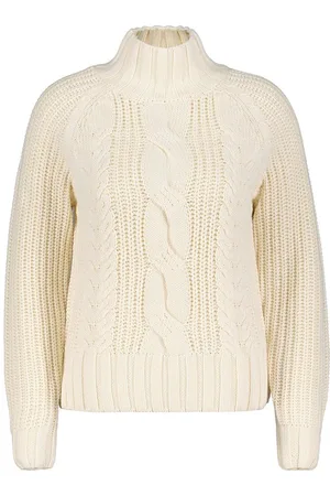 Red Button Trui Turtle Cable Sweater Srb4370 Cream Dames