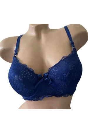 Merkloos Dames BH 1267 push up met kant 70B donkerblauw