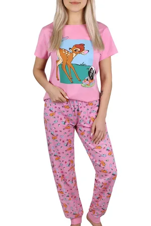 Disney Bambi - Katoenen damespyjama met korte mouwen, pyjama / XS