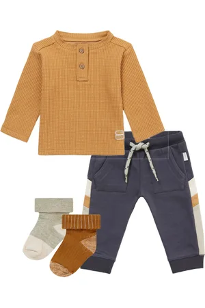 Noppies Kledingset - 4DELIG - Broek Maury India Ink - Shirt Manila Apple Cinnamon - 2 Paar sokjes Maxton