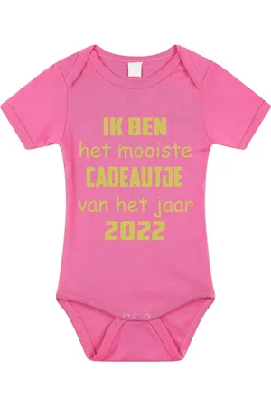 Merkloos Baby rompertje met leuke tekst | Ik ben het mooiste cadeautje van het jaar 2022 |zwangerschap aankondiging | cadeau papa mama opa oma oom tante | kraamcadeau | maat 92