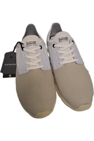G-Star GSTAR-RAW-AVER LADY SNEAKER-SUEDE/NYLON-WHITE-SIZE 38