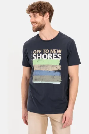 Camel Active Katoenen T-shirt opdruk