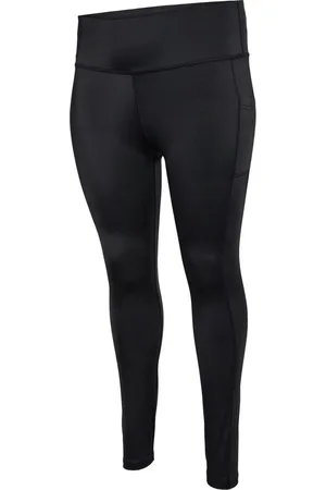 Hummel Damen Leggings Hmlte Curvy Hight Waist Tights Plus Black-XXL