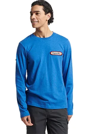 Superdry Vintage Cl Seasonal T-shirt Met Lange Mouwen Blauw XL Man
