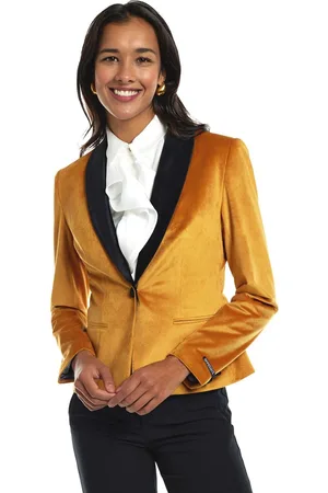 OppoSuits Deluxe Dinner Jacket - Gold - Dames Blazer - Kerst, Bruiloften en Meer -