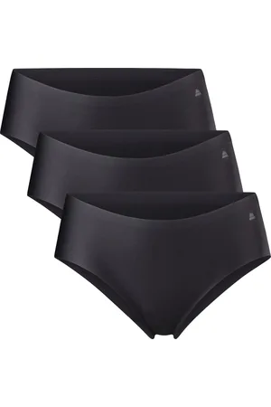 DANISH ENDURANCE Naadloze Hipsters voor Dames- Sporten & Iedere dag- 3-pack- Zwart