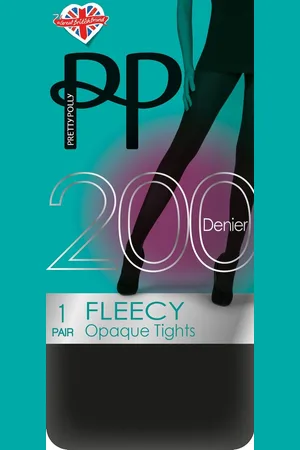 Pretty Polly Panty - Fleece - Opaque - Thermo Panty - 200 Den. - M/L - 40/46 - Zwart