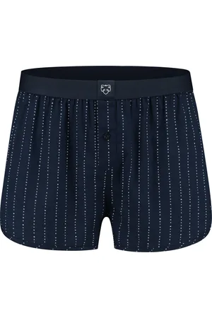 A-dam Short Stripes - Boxershort - Katoen - Onderbroek - Ondergoed - Heren - Donkerblauw - XXL
