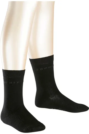 ESPRIT Foot Logo 2-Pack Kinderen Sokken - Zwart
