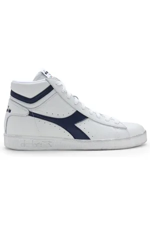 Diadora Game L High Waxed White Blue