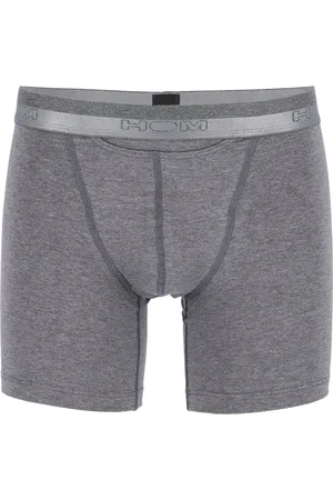 Hom HO1 long boxer briefs (1-pack) - heren boxer lang met horizontale gulp - antraciet