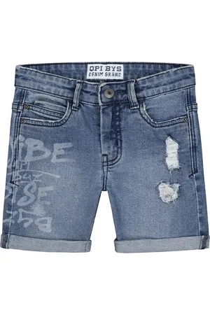 Quapi Short August mid blue denim - maat 146