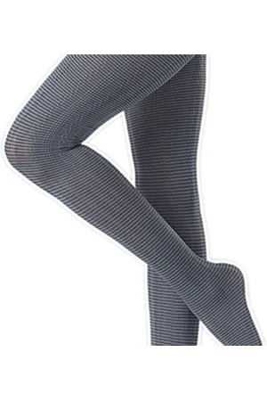 Oroblu Micro lines 70 den panty maat S grijs/zwart